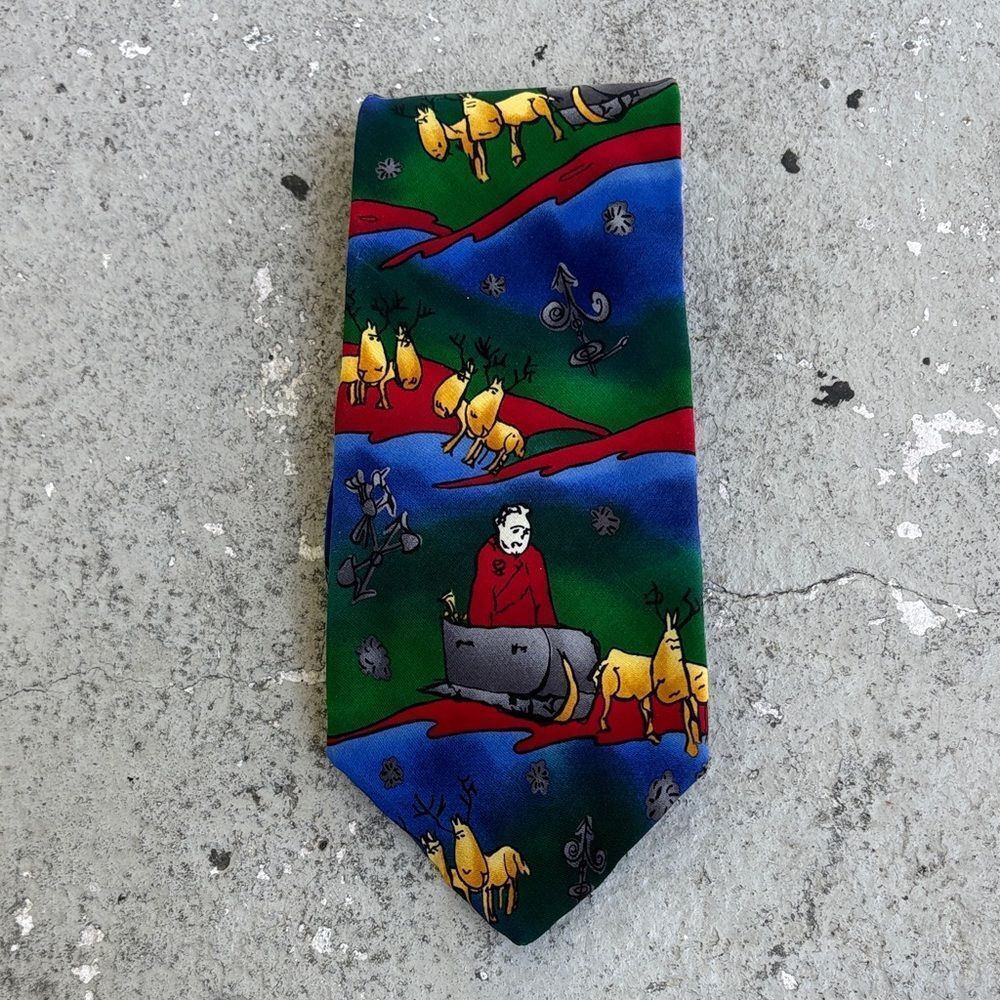J. Garcia silk Christmas tie.